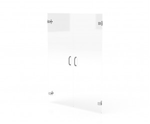 Комплект прозрачных стеклянных дверей Кредо КС2